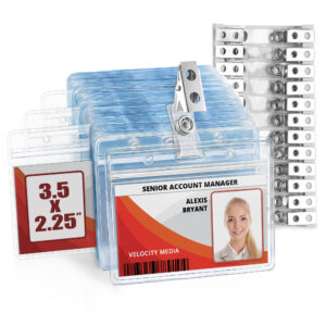 3.5 x 2.25 Zipper Badge with Clip